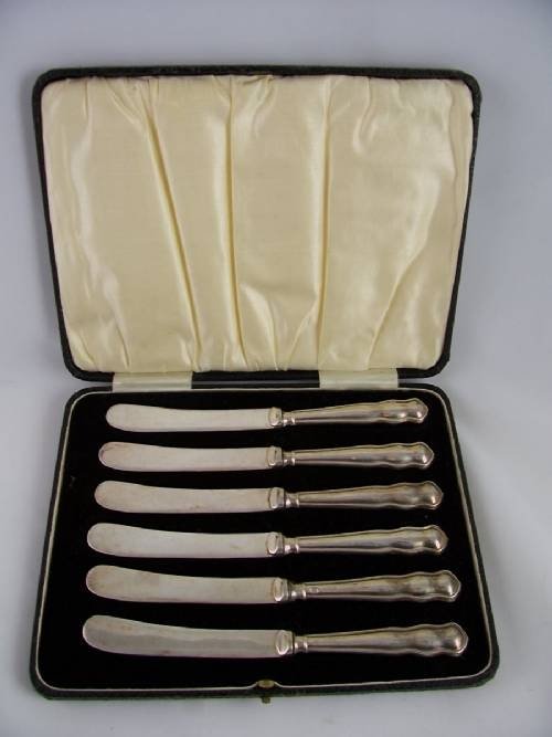Set of Silver Butter Knives